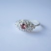 Spur solitaire with Champagne garnet