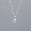 Weed Necklace with pink/purple spinel