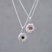 Weed Necklace with pink/purple spinel