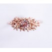 Solitaire champagne garnet ring