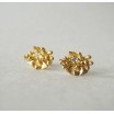 Tussie Mussie C studs with white sapphires