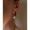 Sterling silver Succulent Sprig earrings T1
