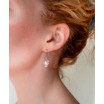 Sterling silver Succulent Sprig earrings T1